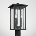 Three Light Outdoor Post Lantern from the Barrett Collection in Black Finish by Capital Lighting