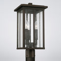 Three Light Outdoor Post Lantern from the Barrett Collection in Oiled Bronze Finish by Capital Lighting