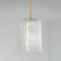 One Light Pendant from the Lexi Collection in Aged Brass Finish by Capital Lighting