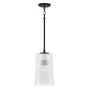 One Light Pendant from the Lexi Collection in Matte Black Finish by Capital Lighting
