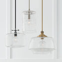 One Light Pendant from the Brighton Collection in Matte Black Finish by Capital Lighting
