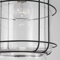 One Light Pendant from the Harmon Collection in Matte Black Finish by Capital Lighting