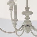 Six Light Pendant from the Penelope Collection in Painted Grey Finish by Capital Lighting