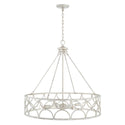 Four Light Pendant from the Ricci Collection in Winter White Finish by Capital Lighting