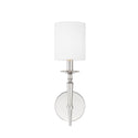 One Light Wall Sconce from the Abbie Collection in Polished Nickel Finish by Capital Lighting