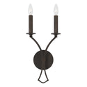 Two Light Wall Sconce from the Jaymes Collection in Old Bronze Finish by Capital Lighting