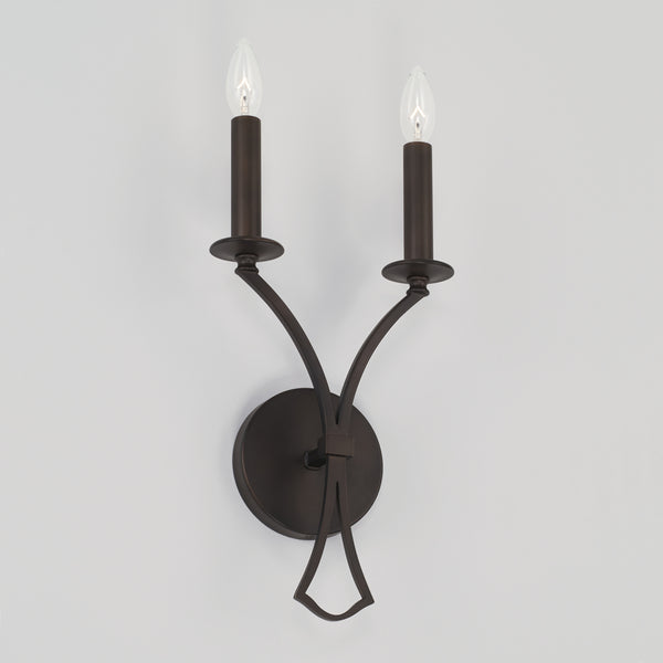 Two Light Wall Sconce from the Jaymes Collection in Old Bronze Finish by Capital Lighting