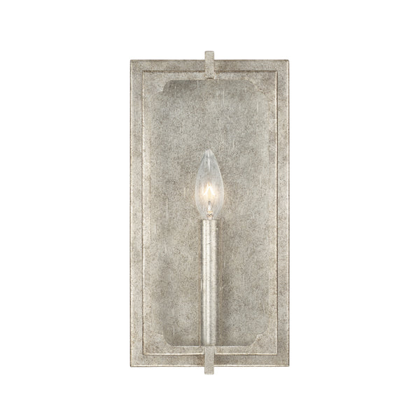 One Light Wall Sconce from the Merrick Collection in Antique Silver Finish by Capital Lighting