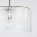 One Light Semi-Flush Mount from the Emerson Collection in Polished Nickel Finish by Capital Lighting