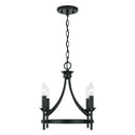 Four Light Semi-Flush Mount from the Peyton Collection in Matte Black Finish by Capital Lighting