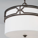Three Light Semi-Flush Mount from the Merrick Collection in Old Bronze Finish by Capital Lighting