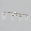 Four Light Vanity from the Beau Collection in Polished Nickel Finish by Capital Lighting