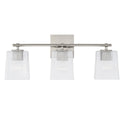 Three Light Vanity from the Lexi Collection in Brushed Nickel Finish by Capital Lighting