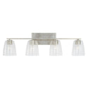 Four Light Vanity from the Sylvia Collection in Antique Silver Finish by Capital Lighting