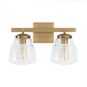 Two Light Vanity from the Dillon Collection in Aged Brass Finish by Capital Lighting
