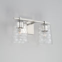 Two Light Vanity from the Burke Collection in Polished Nickel Finish by Capital Lighting