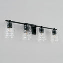 Four Light Vanity from the Burke Collection in Matte Black Finish by Capital Lighting
