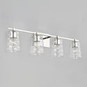 Four Light Vanity from the Burke Collection in Polished Nickel Finish by Capital Lighting