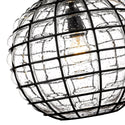 One Light Pendant from the Powell Collection in Matte Black Finish by Golden