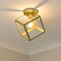 One Light Flush Mount from the Cassio OG Collection in Olympic Gold Finish by Golden