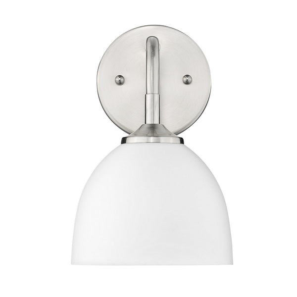 One Light Wall Sconce from the Zoey PW Collection in Pewter Finish by Golden