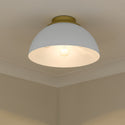 Three Light Flush Mount from the Zoey OG Collection in Olympic Gold Finish by Golden