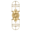 Two Light Wall Sconce from the Seaport BCB Collection in Brushed Champagne Bronze Finish by Golden