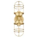 Two Light Wall Sconce from the Seaport BCB Collection in Brushed Champagne Bronze Finish by Golden
