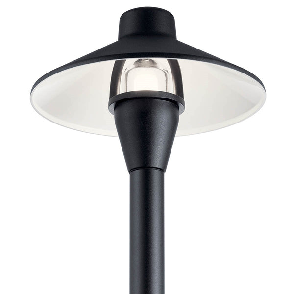 One Light Path from the No Family Collection in Textured Black Finish by Kichler