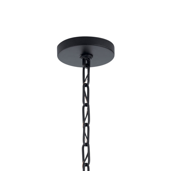 Four Light Pendant from the Abbotswell Collection in Black Finish by Kichler