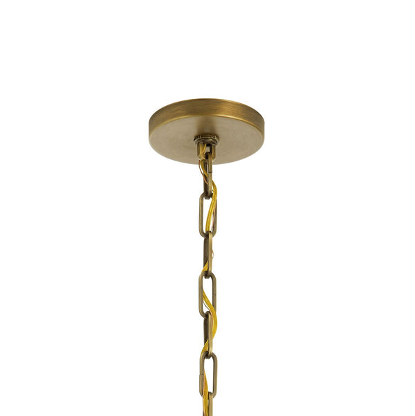 Four Light Pendant from the Abbotswell Collection in Natural Brass Finish by Kichler