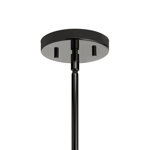 Four Light Pendant from the Downtown Deco Collection in Midnight Chrome Finish by Kichler