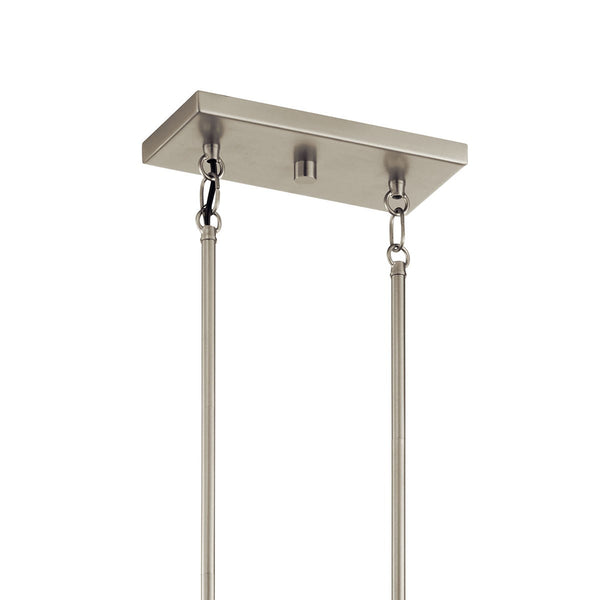Five Light Linear Chandelier from the Lente Collection in Midnight Oak Finish by Kichler