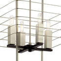 Four Light Foyer Pendant from the Lente Collection in Midnight Oak Finish by Kichler