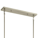 Seven Light Linear Chandelier from the Lente Collection in Midnight Oak Finish by Kichler