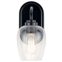 One Light Wall Sconce from the Valserrano Collection in Black Finish by Kichler
