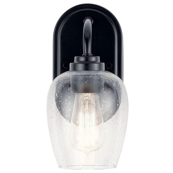 One Light Wall Sconce from the Valserrano Collection in Black Finish by Kichler