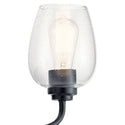 One Light Wall Sconce from the Valserrano Collection in Black Finish by Kichler