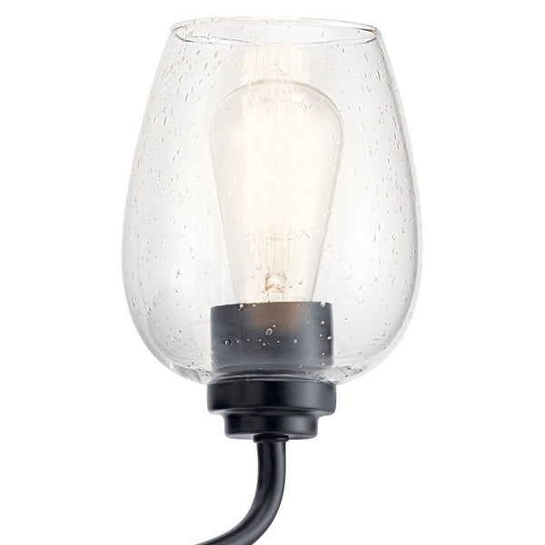 One Light Wall Sconce from the Valserrano Collection in Black Finish by Kichler