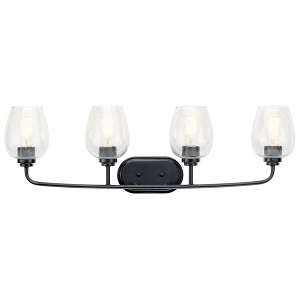 Four Light Bath from the Valserrano Collection in Black Finish by Kichler