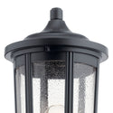 One Light Outdoor Post Mount from the Fairfield Collection in Black Finish by Kichler