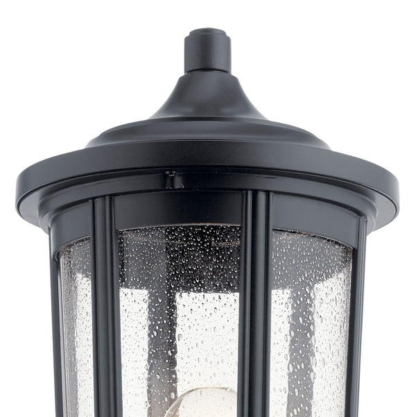One Light Outdoor Post Mount from the Fairfield Collection in Black Finish by Kichler