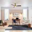 One Light Wall Sconce from the Trentino Collection in Natural Brass Finish by Kichler