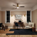 One Light Wall Sconce from the Trentino Collection in Natural Brass Finish by Kichler