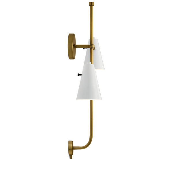 Two Light Wall Sconce from the Sylvia Collection in White Finish by Kichler