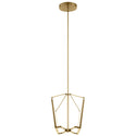 LED Linear Chandelier from the Calters Collection in Champagne Gold Finish by Kichler