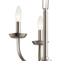 Three Light Mini Chandelier from the Kennewick Collection in Brushed Nickel Finish by Kichler