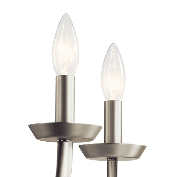 Five Light Chandelier from the Kennewick Collection in Brushed Nickel Finish by Kichler