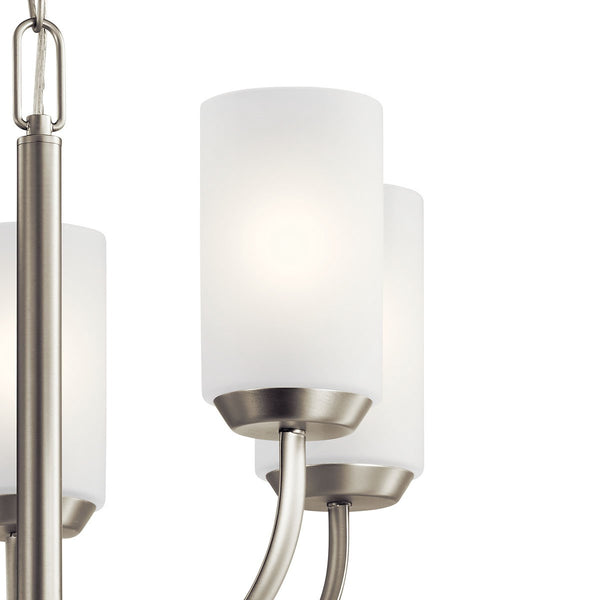 Five Light Chandelier from the Kennewick Collection in Brushed Nickel Finish by Kichler