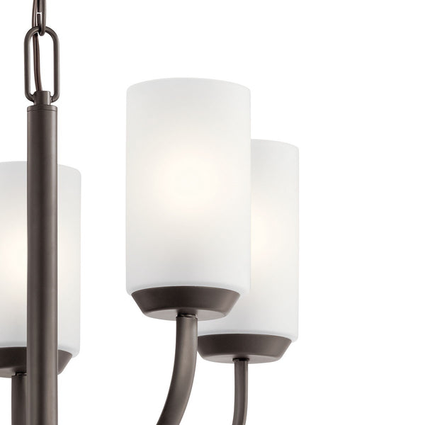 Five Light Chandelier from the Kennewick Collection in Olde Bronze Finish by Kichler